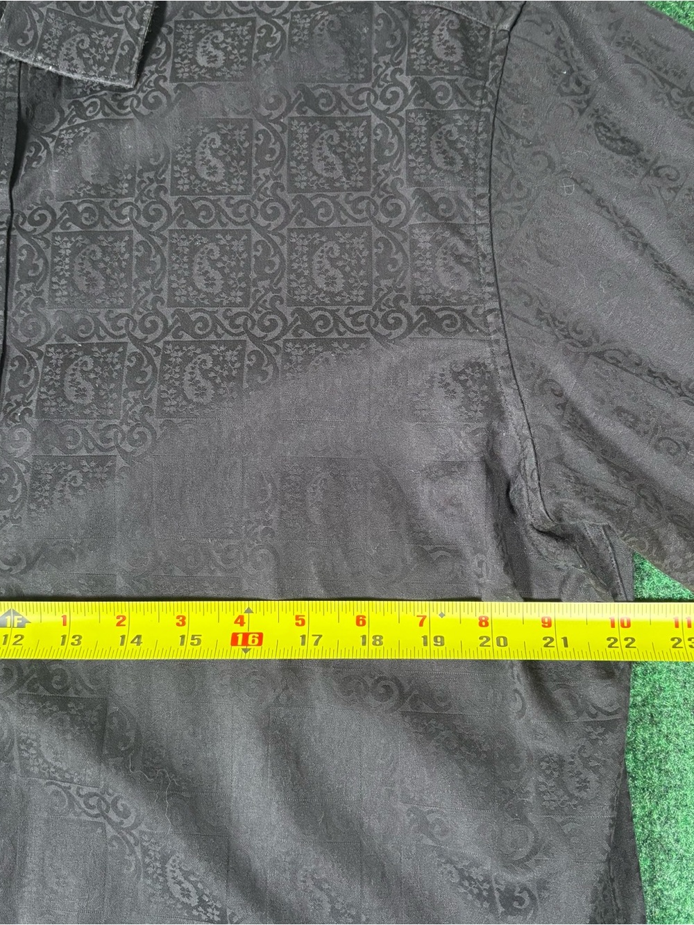 Robert Graham Men's L Black Paisley Button Up Long Sleeve Classic Fit Flip Cuff - Picture 5 of 5